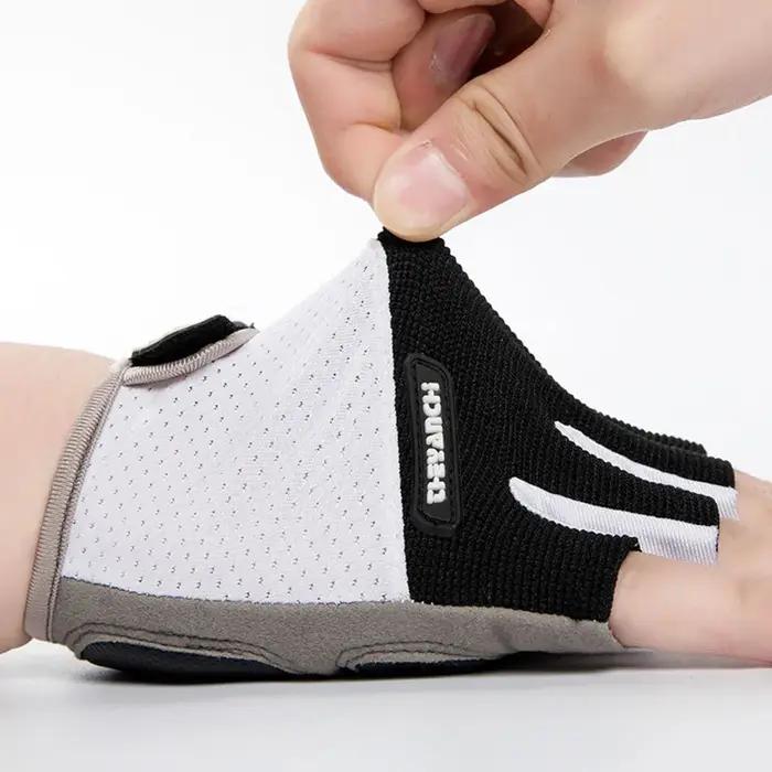Gants de cyclisme respirants demi-doigts pour hommes et femmes, gants de vélo coordonnants, gants de
