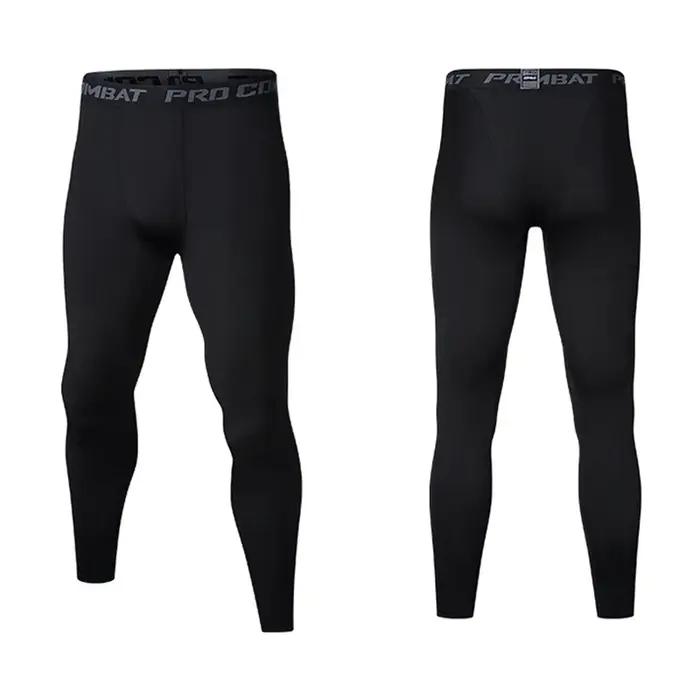 Leggings de sport fins, ajustés, à séchage rapide et respirants pour hommes, collants de course et s