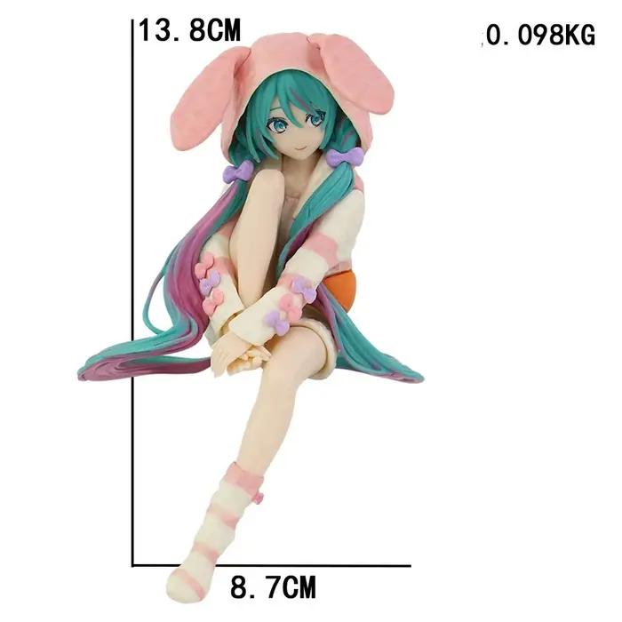 Figurine d'anime robe de mariée figurines d'action Kawaii maillot de bain Vocaloid PVC modèle à coll