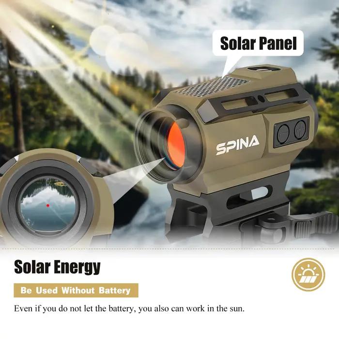 SPHR OPTICS-Lunette de visée à deux points de transformation pour la chasse, énergie solaire, HD 1x2