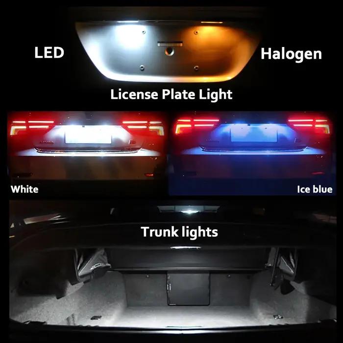 MDNG-Ampoules LED Canbus Auto, Intérieure, Carte, Porte, Kit d'éclairage pour 2008-2018, Au revoir R