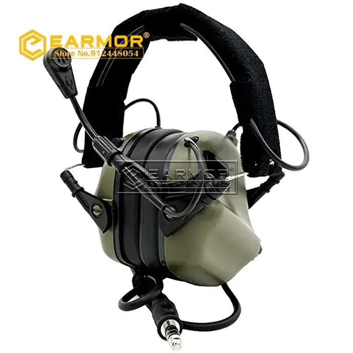 EARMOR-Casque DulMédiateur set M32 MOD4 avec microphone, cache-oreilles de chasse et de tir, amplifi