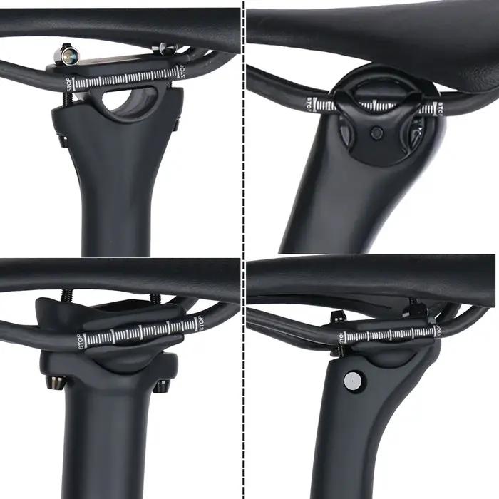 ELITAONE selle de vélo route/Mtb 240x143mm Rail rond en Fiber de carbone 7*7mm Super léger 89g