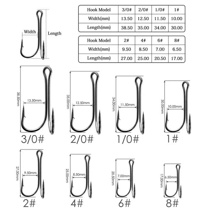 Boîte de 10 hameçons de pêche à la double grenouille, accessoire pour leurre souple, tête plombée