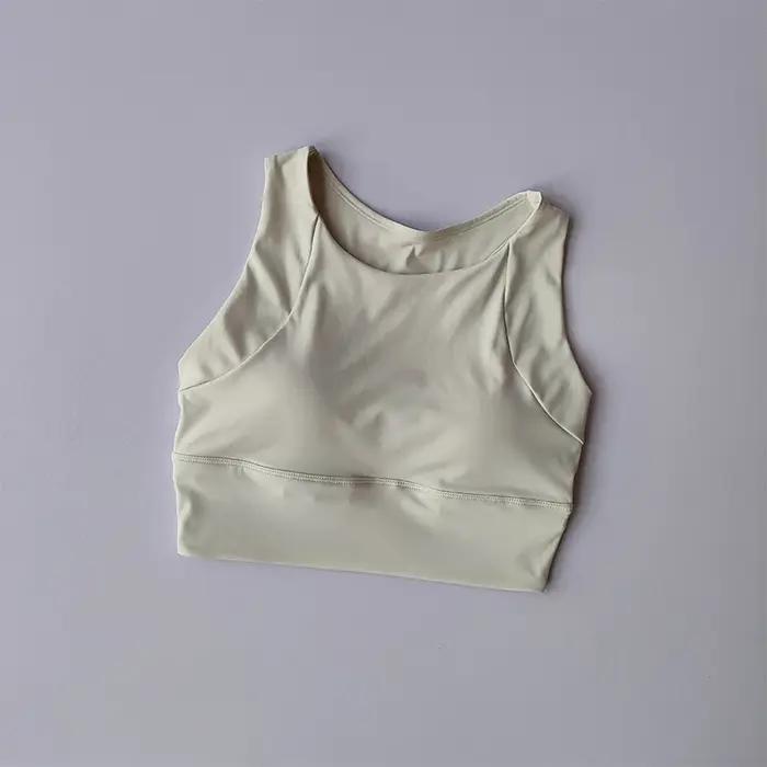 Gilet de sport Compact tout-en-un résistant aux chocs - Soutien-gorge Fitness été - Vêtements gymnastique respirant