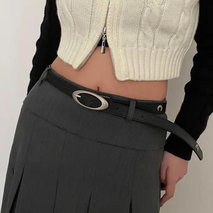 Ceinture Vintage lune étoile Punk croissant décoration Couple Y2k boucle métal gothique hommes femme
