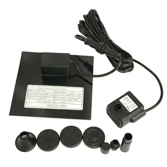 Mini pompe de fontaine solaire, kit de panneau d'alimentation, pompe à eau à panneau solaire pour pi