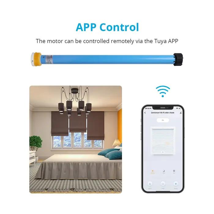 Zemismart – moteur de store électrique WiFi, moteur automatique pour Tube de 37mm 38mm, fonctionne a
