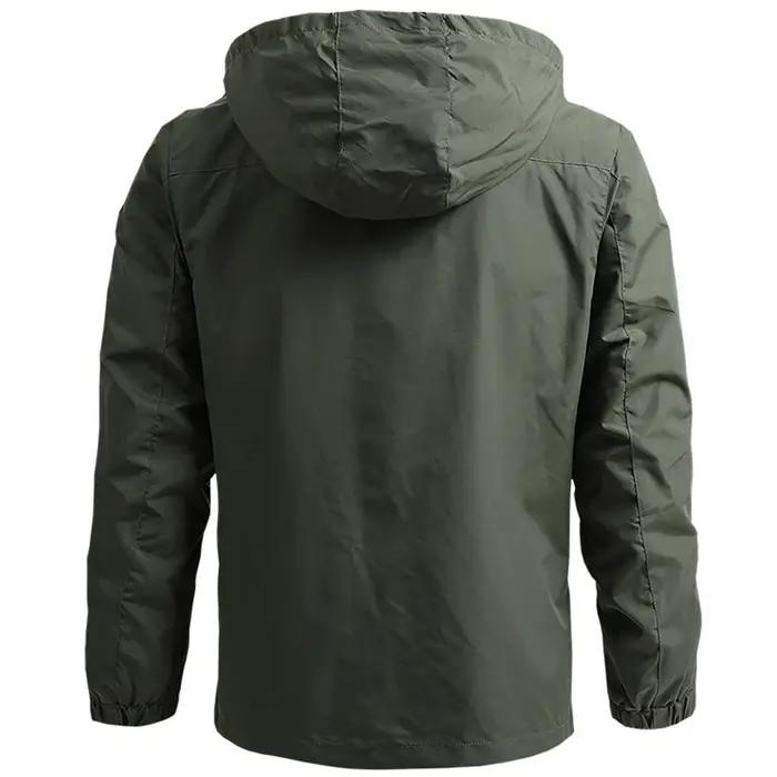 Coupe-vent Hommes DulJacket Imperméable En Plein Air À Capuche Manteau Sports Militaire Taille Europ
