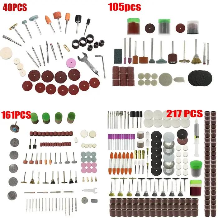 Ensemble d'accessoires pour outils électriques, outils rotatifs, adaptés à la perceuse Dremel, acces