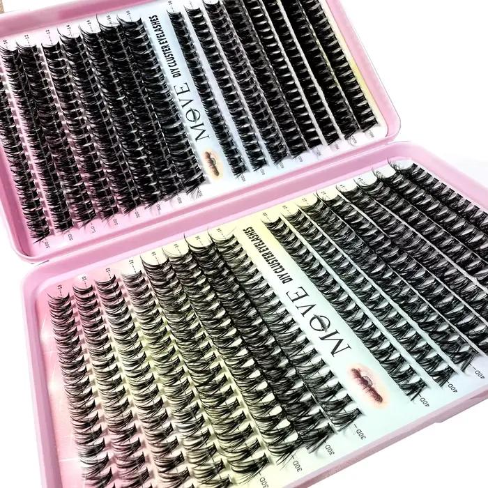 Kit d'Extension de Cils 5D Fluffy Optics, Volume Mixte, Faux Vison, Maquillage, Nouveau, 640