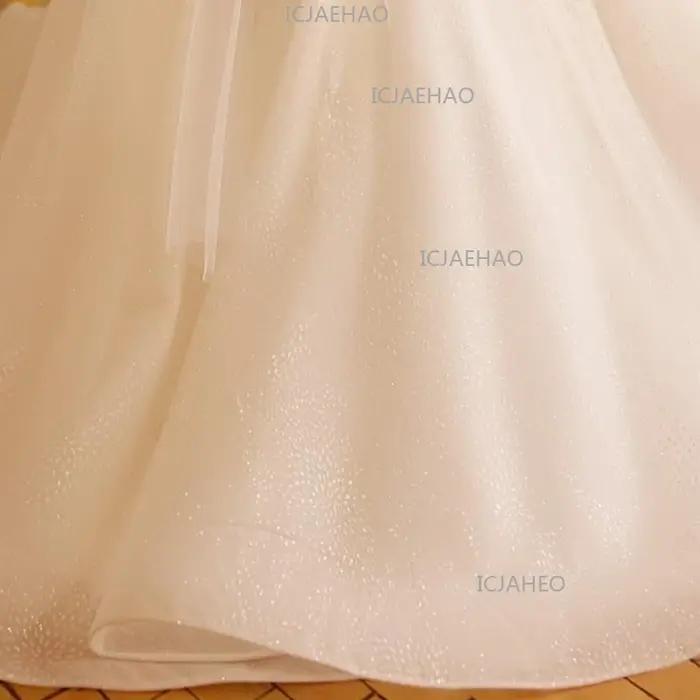 Nouvelle Robe de Cérémonie pour Enfants, Tenue Blanche de Performance pour Filles, Robe de Princesse