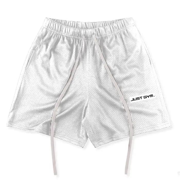 Short de Fitness respirant en maille légère pour hommes, pantalons décontractés de sport d'été