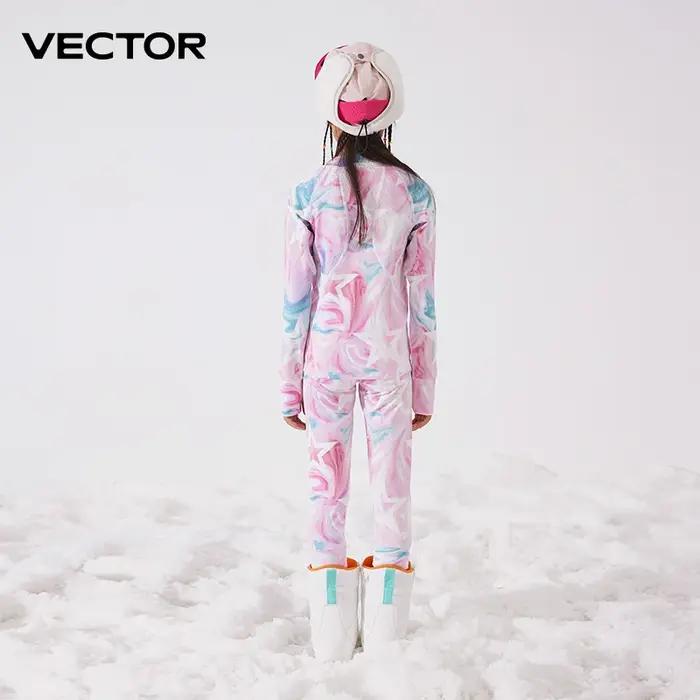 VECTOR enfants Ultra doux hiver séchage rapide Base superposition ensemble microfibre polaire sous-v