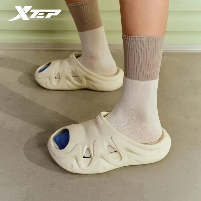Xtep pantoufles pour femmes été confortable femmes chaussures décontractées couleur mixte quotidien