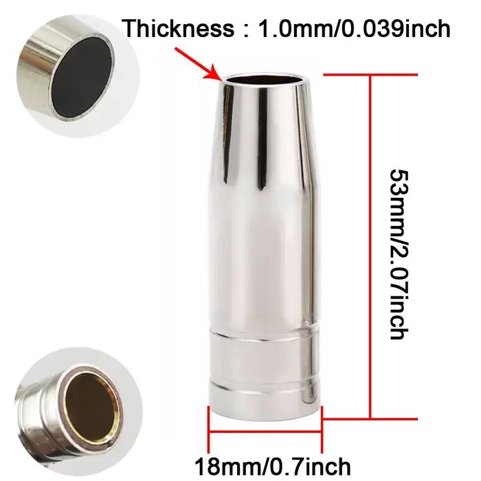 Consommables de soudage pour torche MIG 15AK, 15 pièces/30 pièces, 180A, support de pointes de buse