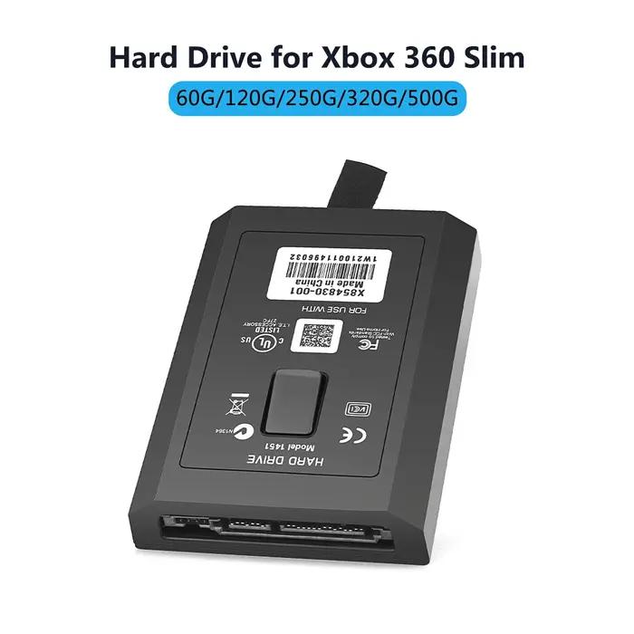 320GB 250GB 60GB 120GB 500GB disque dur pour Xbox 360 Console de jeu mince disque dur interne HDD po