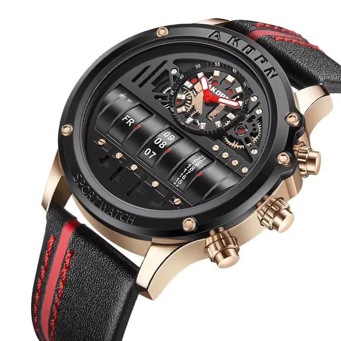 Montre à Quartz électronique de luxe pour hommes montres d'affaires hommes créatifs montre-bracelet