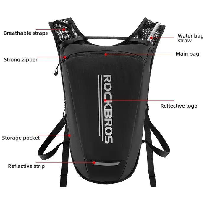 ROCKBROS vessie d'eau réservoir d'eau nouveau sac d'eau d'équitation sac à dos d'hydratation 2L réfl