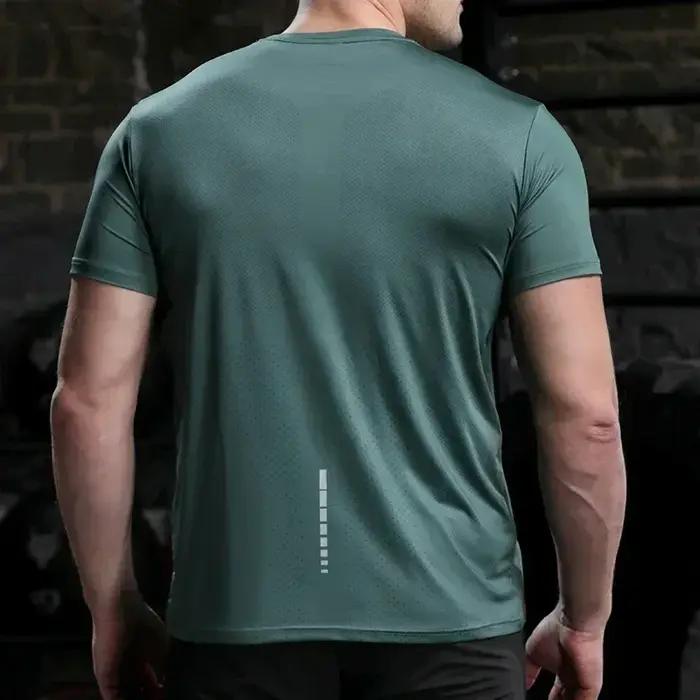 Survêtement homme été respirant - Cyclisme fitness course manches courtes séchage rapide