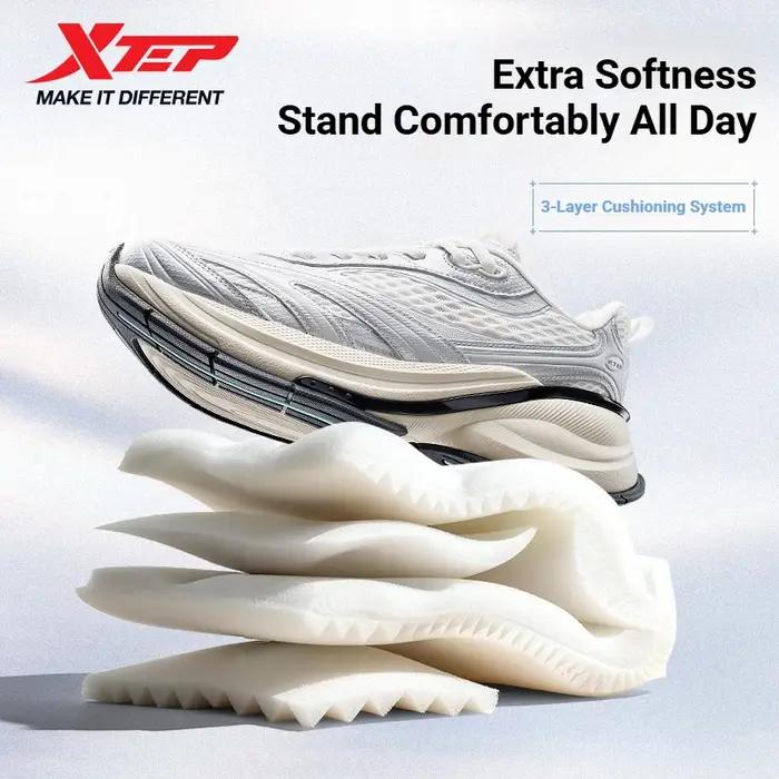 Xtep Basque 3 pour Homme – Baskets Rétro Tendance Respirantes de Luxe Rehaussantes – Collection Prin