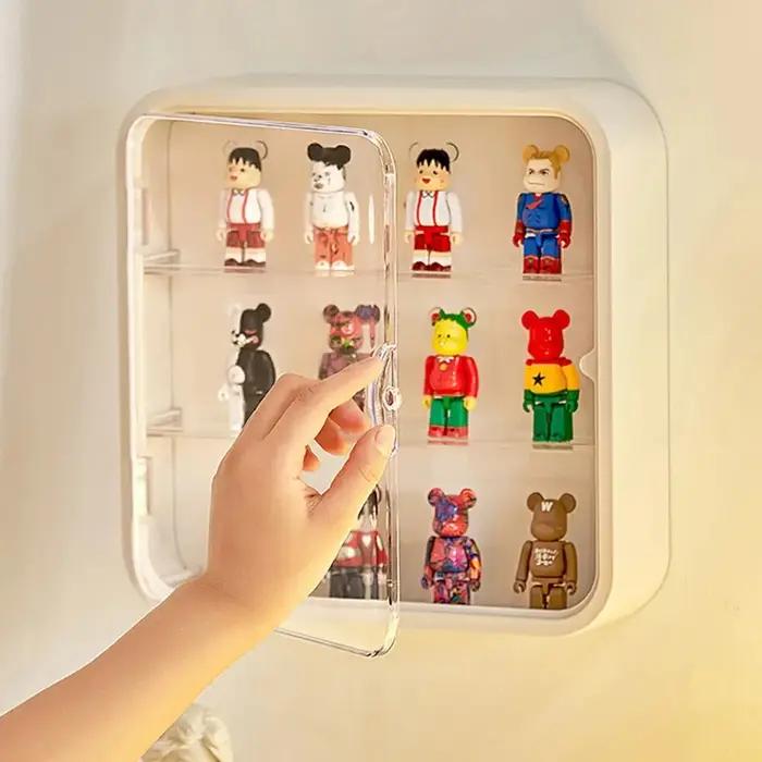 Boîte ennemi murale de stockage de beurre, vitrine de figurine d'aspiration magnétique T1, boîte enn