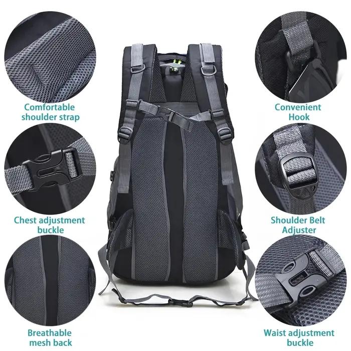 Free Knight-Sac à dos de randonnée résistant à l'eau pour homme, sac de jour de camping, sac à dos d