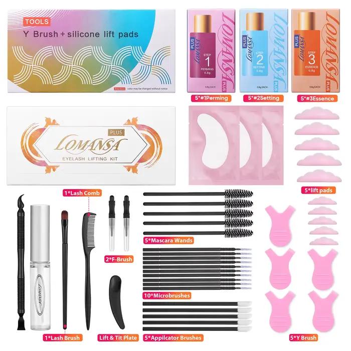 Lomansa – Kit de levage de cils, 8 à 12 Minutes, Lifting instantané, recourbe pour sourcils, Kit de