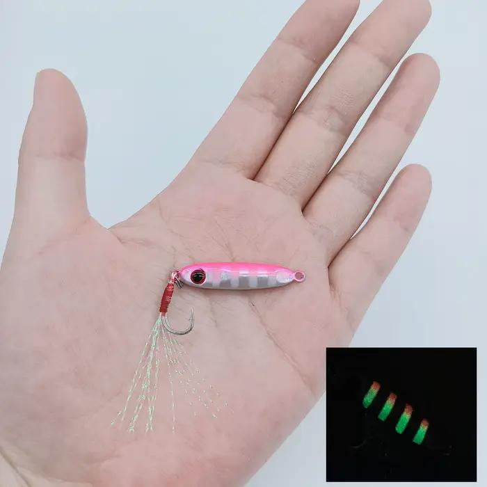HOOFISH 1 pièces microjigging leurre de pêche 5.5g/32mm Mini gabarit appât Isca gabarit artificiel a