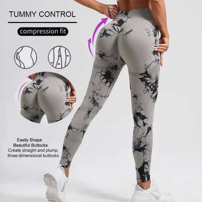WAREBALL nouveau cravate colorant pantalons de Yoga Leggings de gymnastique femmes sans couture tail