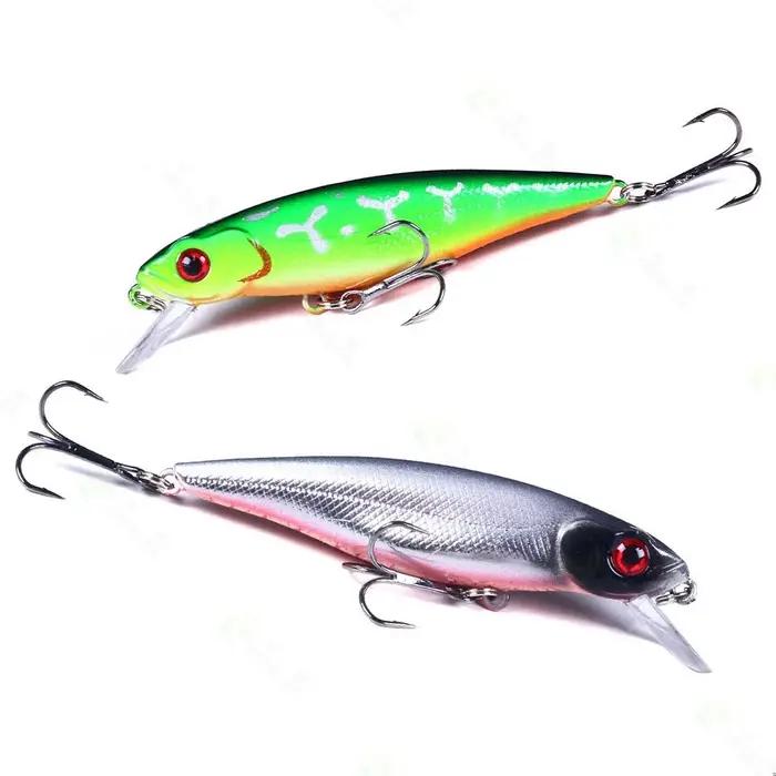 1 pièces leurre de pêche méné 88mm 9.2g appât dur flottant Wobbler Jig appât manivelle carpe bar ray