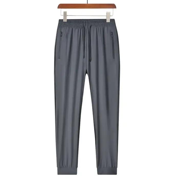 Pantalon de sport homme soie glacée respirant séchage rapide confortable pour extérieur nouvelle collection course à pied randonnée entraînement户外运动男式丝绸冰爽透气速干舒适新季运动裤跑步远足训练