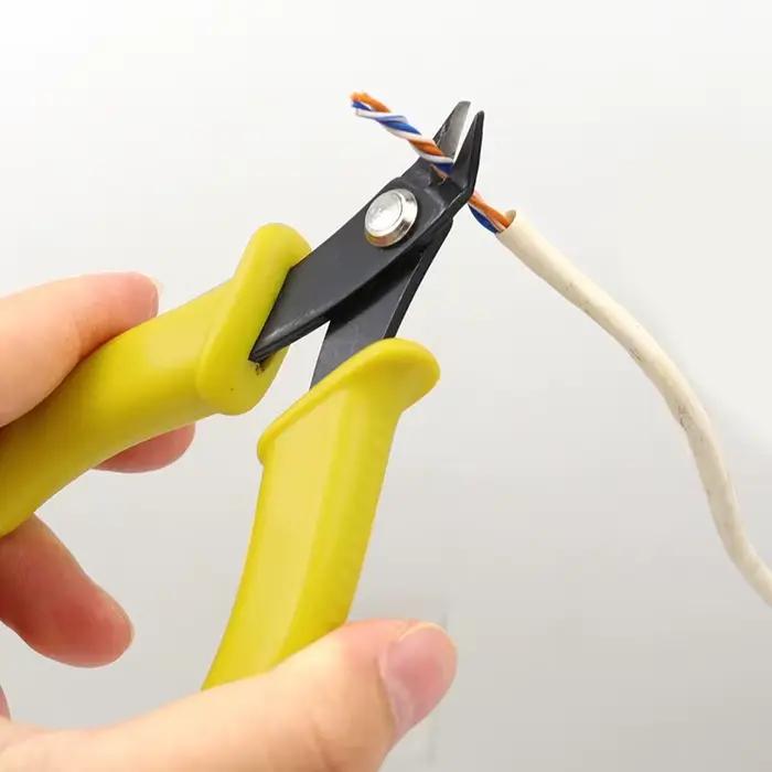 Mini pince à fil affleurante de 3.5 pouces, pince diagonale, pince coupante latérale, nez Oblique, o