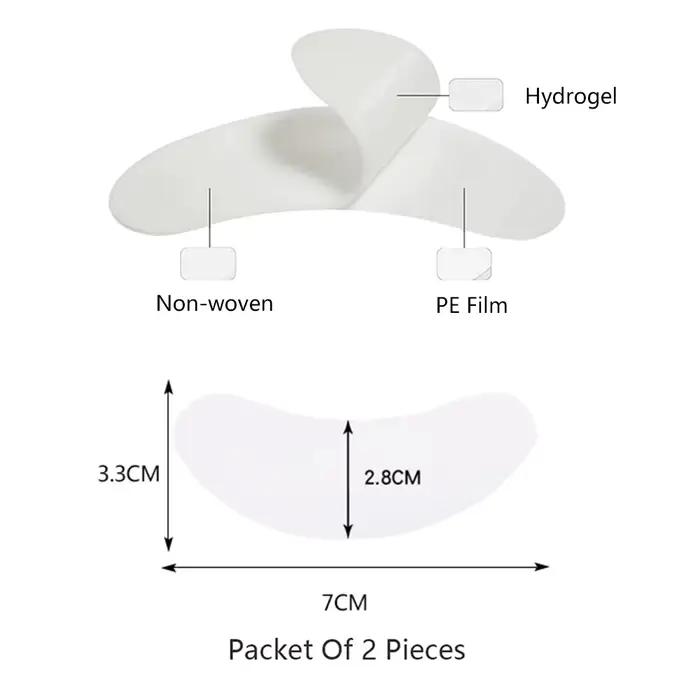 50 paires de patchs d'extension de cils patchs Hydrogel tampon de Gel maquillage outils de levage de