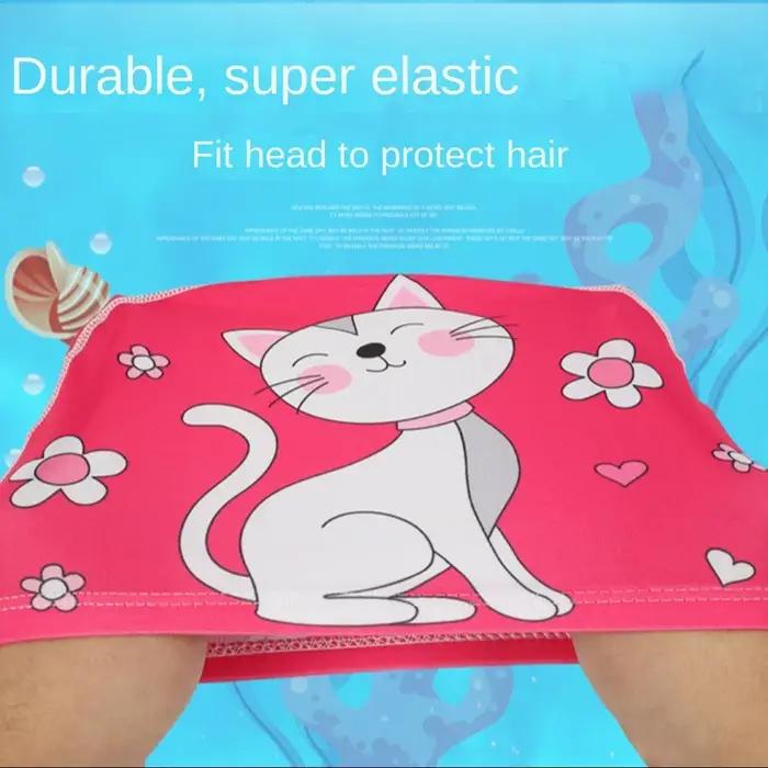 Bonnets de bain enfants 2 à 12 ans imperméables dessins animés casquette plage garçon fille activité nautique été baignade sécurité confort style fantaisie activité aquatique
