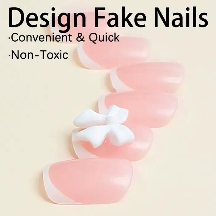Conseils français pour ongles à pression, longue durée, élégants, artificiels, manucure, Art pour la