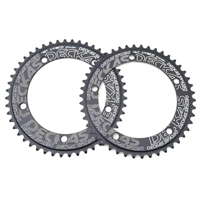 Deckas 144BCD engrenage fixe fixie anneau de chaîne rond vélo de piste 44T-58T dent 144 bcd roue d'e