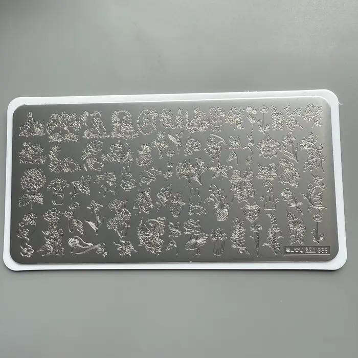 XMQ NAIL ART STAMPING PLATES FOUURS LINES TEMPLATES PLATES D'IMAGE
