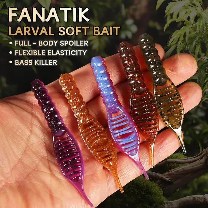 Leurres fanatik supercontinent 80mm/8 pièces 55mm/15 pièces leurre souple leurres de pêche appâts en