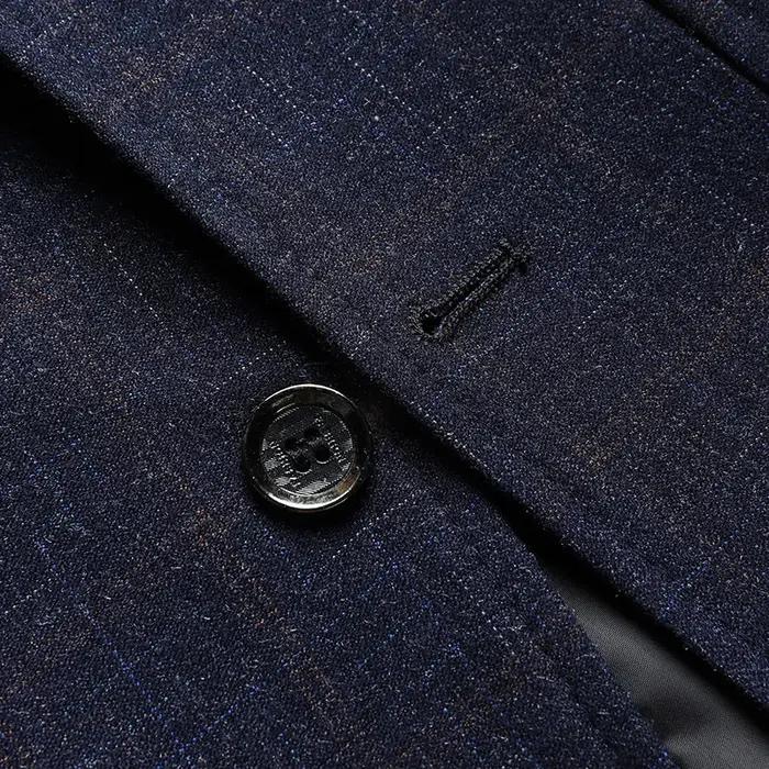 La nouvelle veste de costume classique à col à carreaux, style business décontracté, pour hommes, co