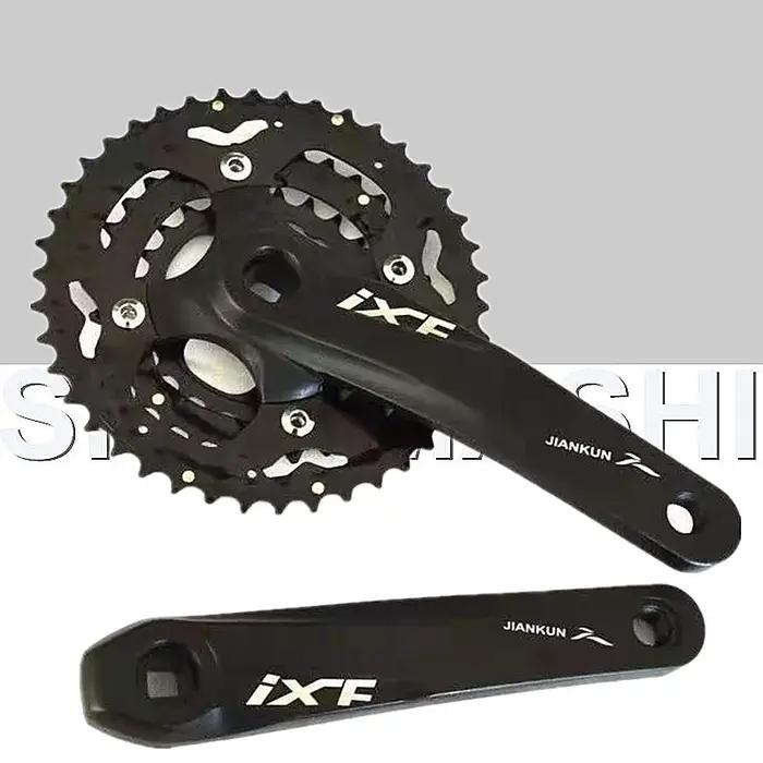 JIANKUN-Jeu de manivelles à trou carré ultraléger pour VTT, roue à chaîne de vélo, pignon en alumini