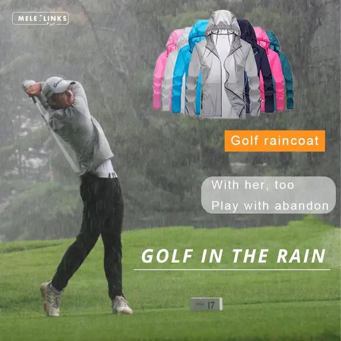 Veste de pluie imperméable pour le golf, légère, à séchage rapide, protection solaire UV, respirante