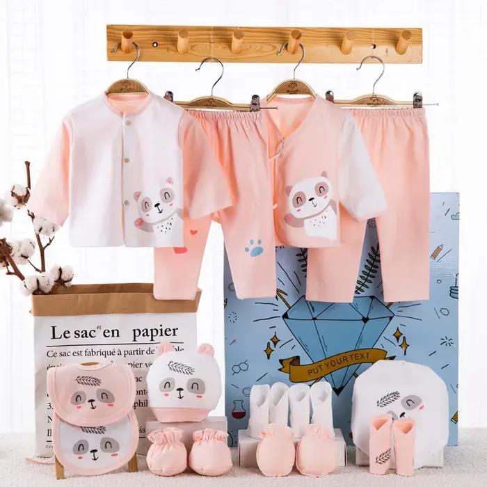 Lawadka 18 pièce/lot nouveau-né bébé vêtements pour filles garçons ensembles 100% coton infantile pr