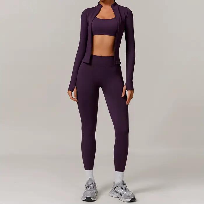 Ensemble de Yoga pour femmes, vêtements d'entraînement sans couture, vêtements de sport, Fitness, ma