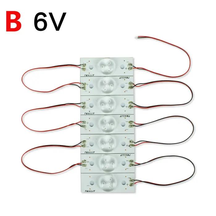 Perles de lampe SMD avec filtre de lentille optique, réparation TV LED, LCD TV, 20-175 pouces, 3V, 6
