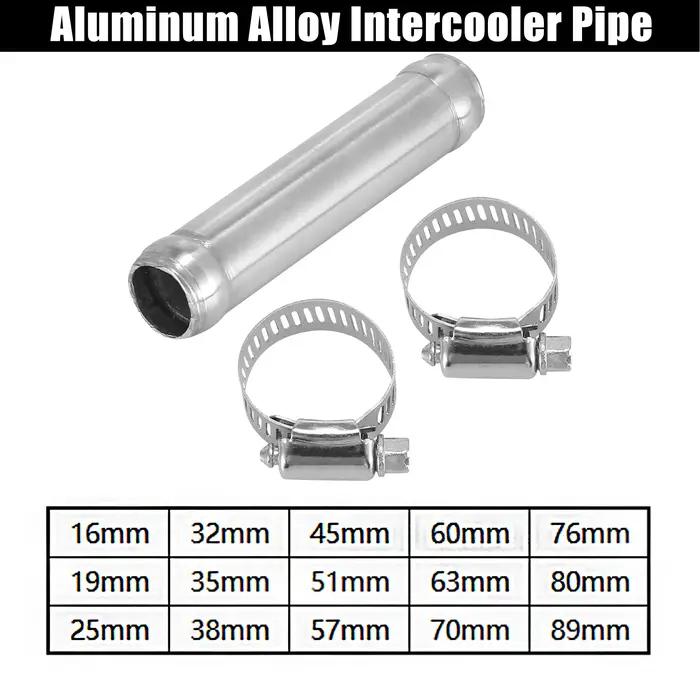 X Autohaux – jeu de tuyaux universels en alliage d'aluminium, avec 2 colliers de serrage, diamètre e