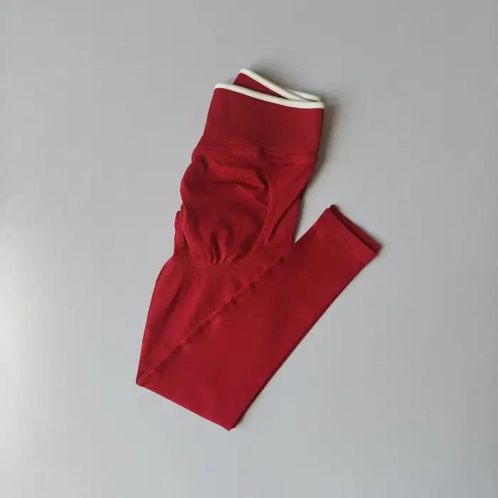 Pantalons de Yoga taille haute sans couture pour femmes, Leggings de contrôle du ventre, extensibles