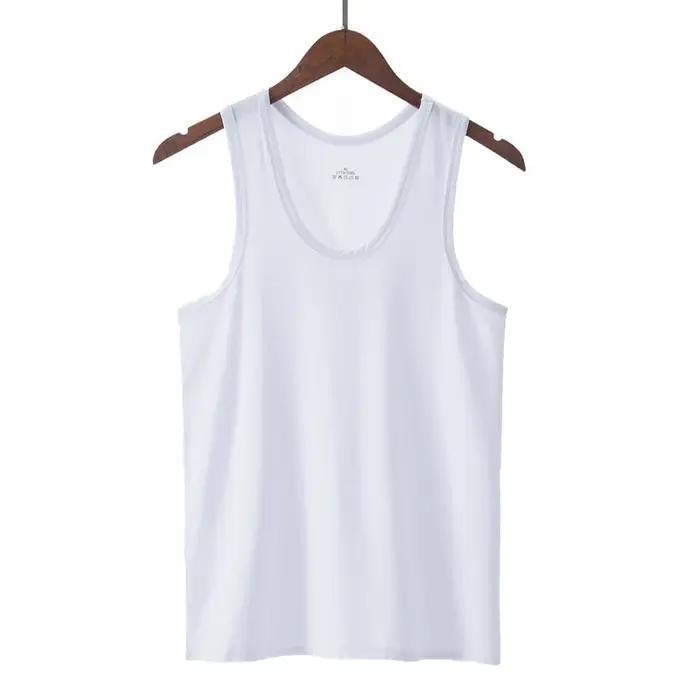Maillot de musculation pour homme, vêtements d'été, grande taille, noir, blanc, gris
