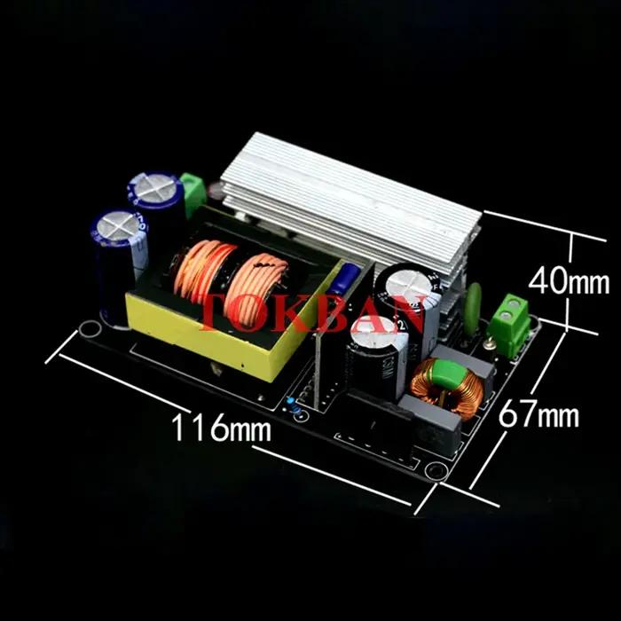 Tokban 600w LLC amplificateur de puissance carte d'alimentation à découpage simple Double sortie Pos