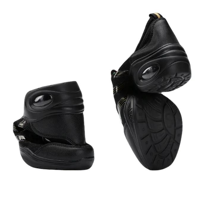 Chaussures de Jazz respirantes pour femmes - Lacets modernes, plateforme à coussin d'air pour danse et marche confortable